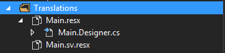 Resources in Visual Studio